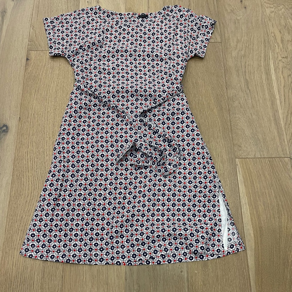Ann Taylor Floral Patterned Dress - Red, Blue, White - Picture 6 of 6